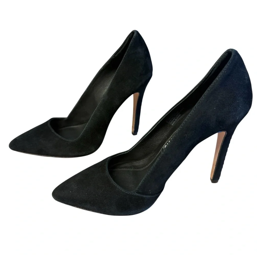 Alice + Olivia Classic Black Dina Heels